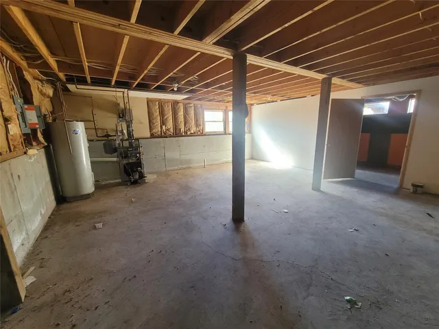 a view of a storage room