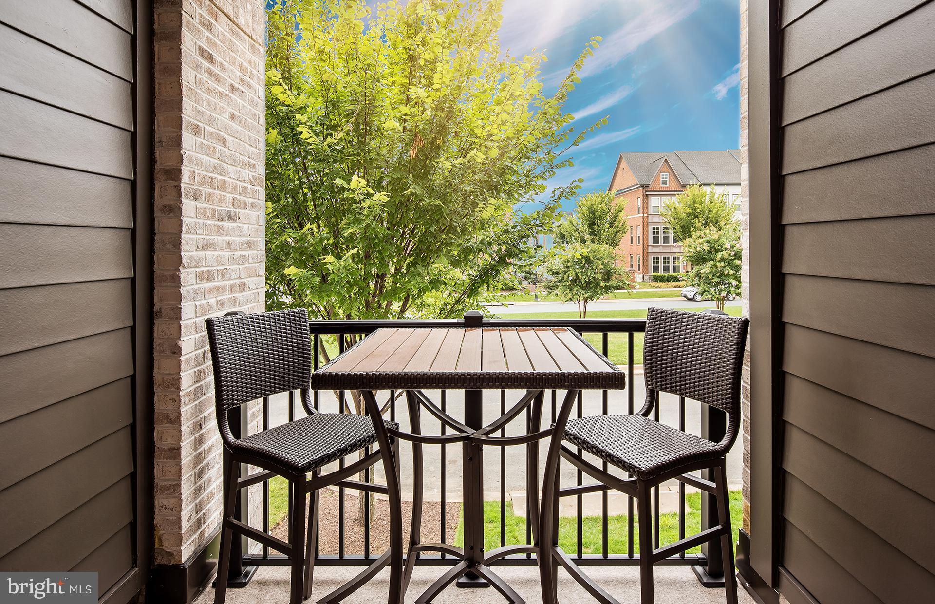 2320 Field Point Road, Unit 20104 Herndon, VA 20171 - Photo 13 of 22 Private Balcony Off Kitchen