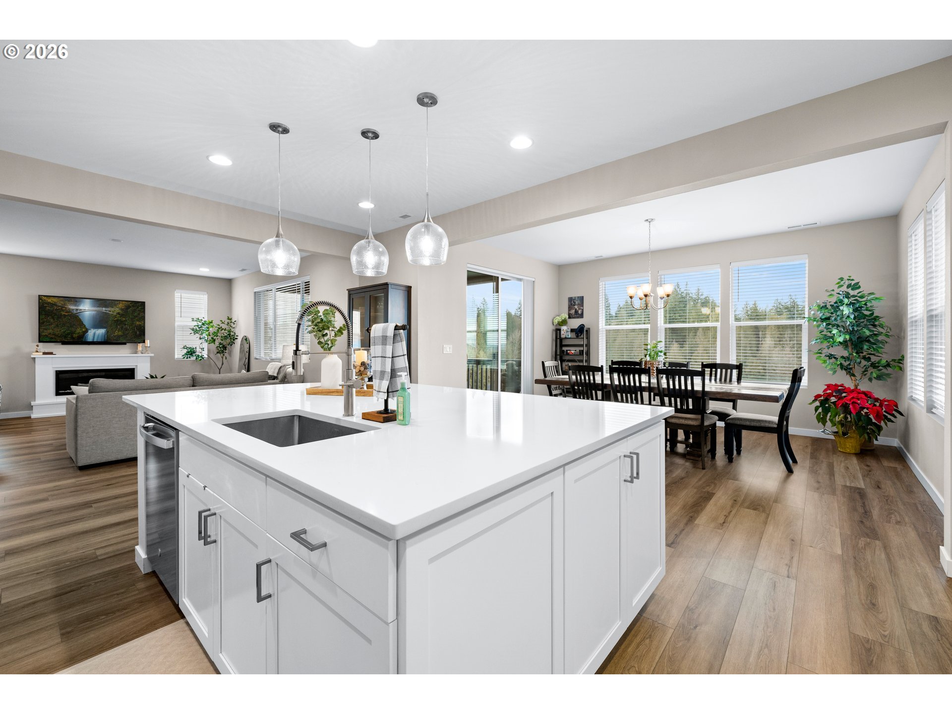 2081 Northeast Ridge Run Lane Estacada, OR 97023 - Photo 17 of 46 a kitchen with a sink and cabinets
