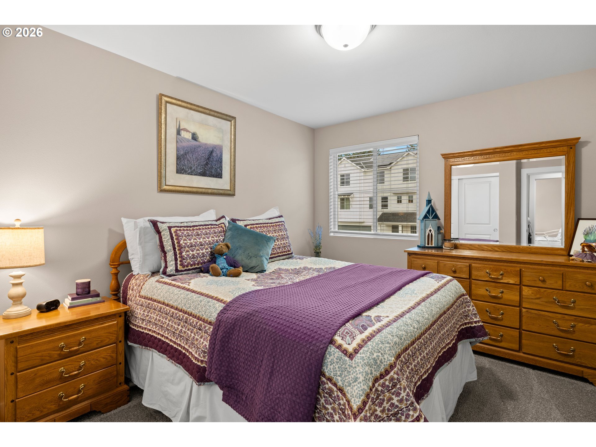 2081 Northeast Ridge Run Lane Estacada, OR 97023 - Photo 38 of 46 a bedroom with bed and wooden floor