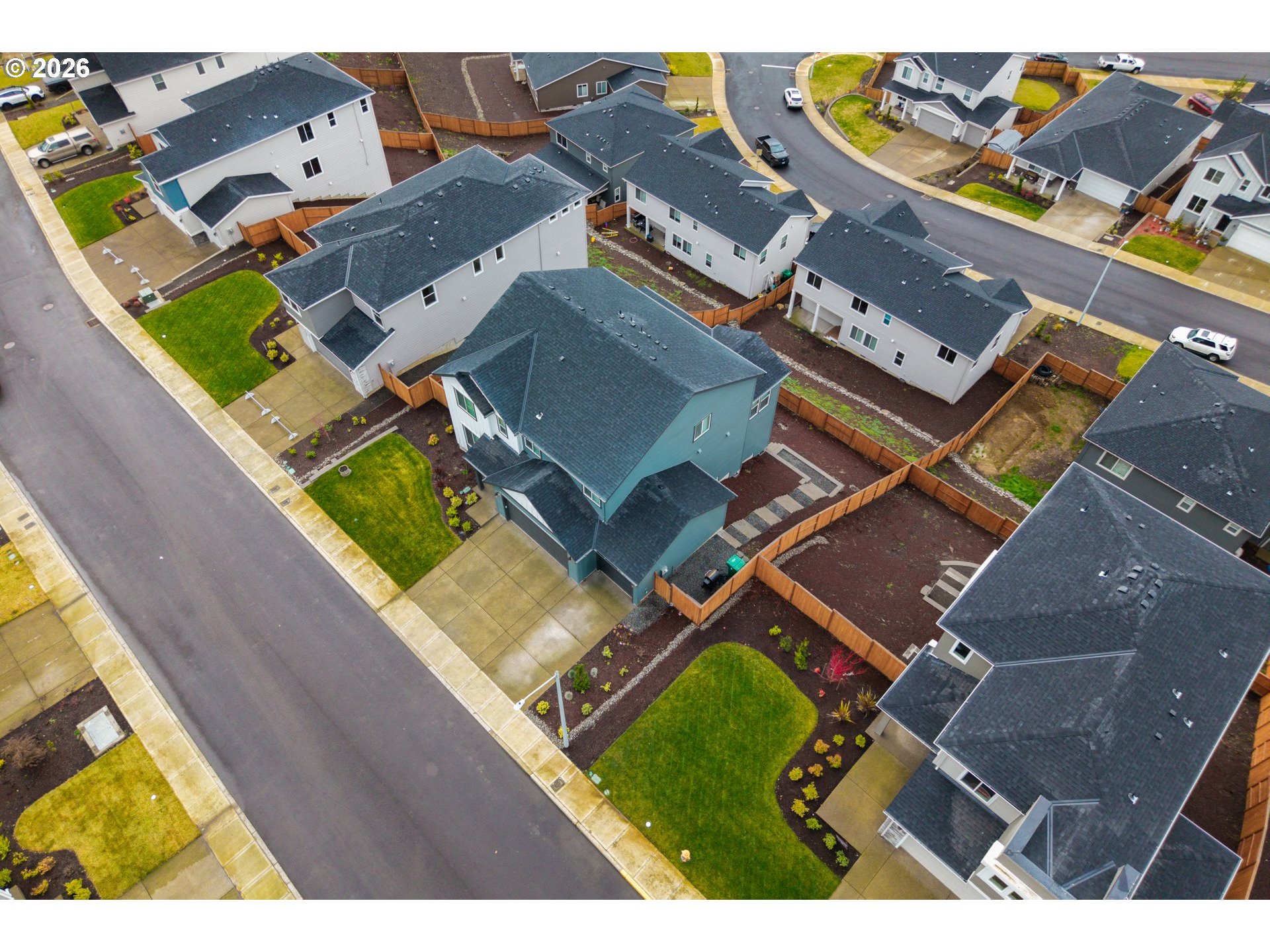 2081 Northeast Ridge Run Lane Estacada, OR 97023 - Photo 46 of 46 an aerial view of residential house with parking space