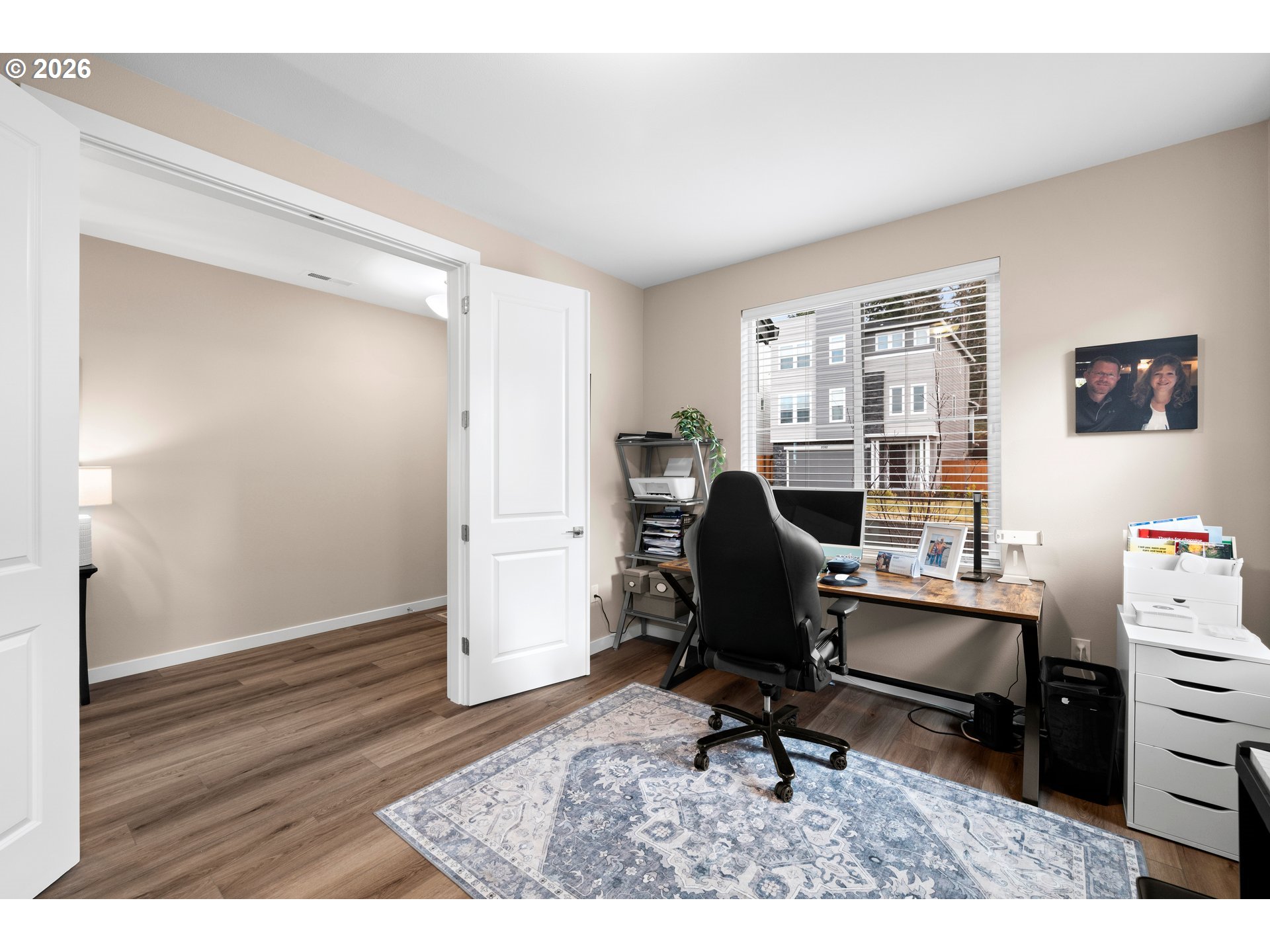 2081 Northeast Ridge Run Lane Estacada, OR 97023 - Photo 7 of 46 a view of a workspace with furniture and a window