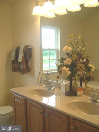 96 Glenbrook Road Ranson, WV 25438 - Photo 7 of 10 a bathroom with a sink a toilet and mirror