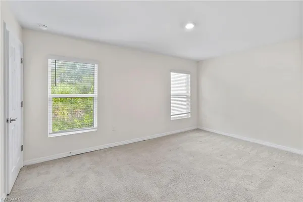 a view of a room with an empty room