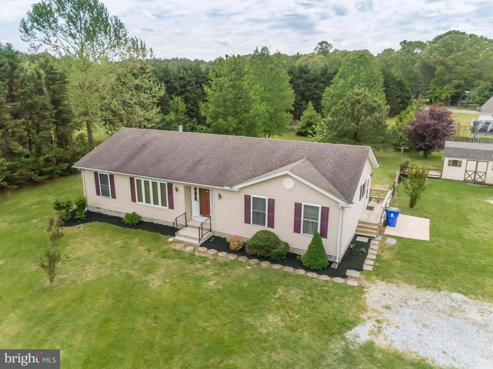 24174 Zoar Road Georgetown, DE 19947 - Photo 4 of 32 AERIAL FRONT VIEW