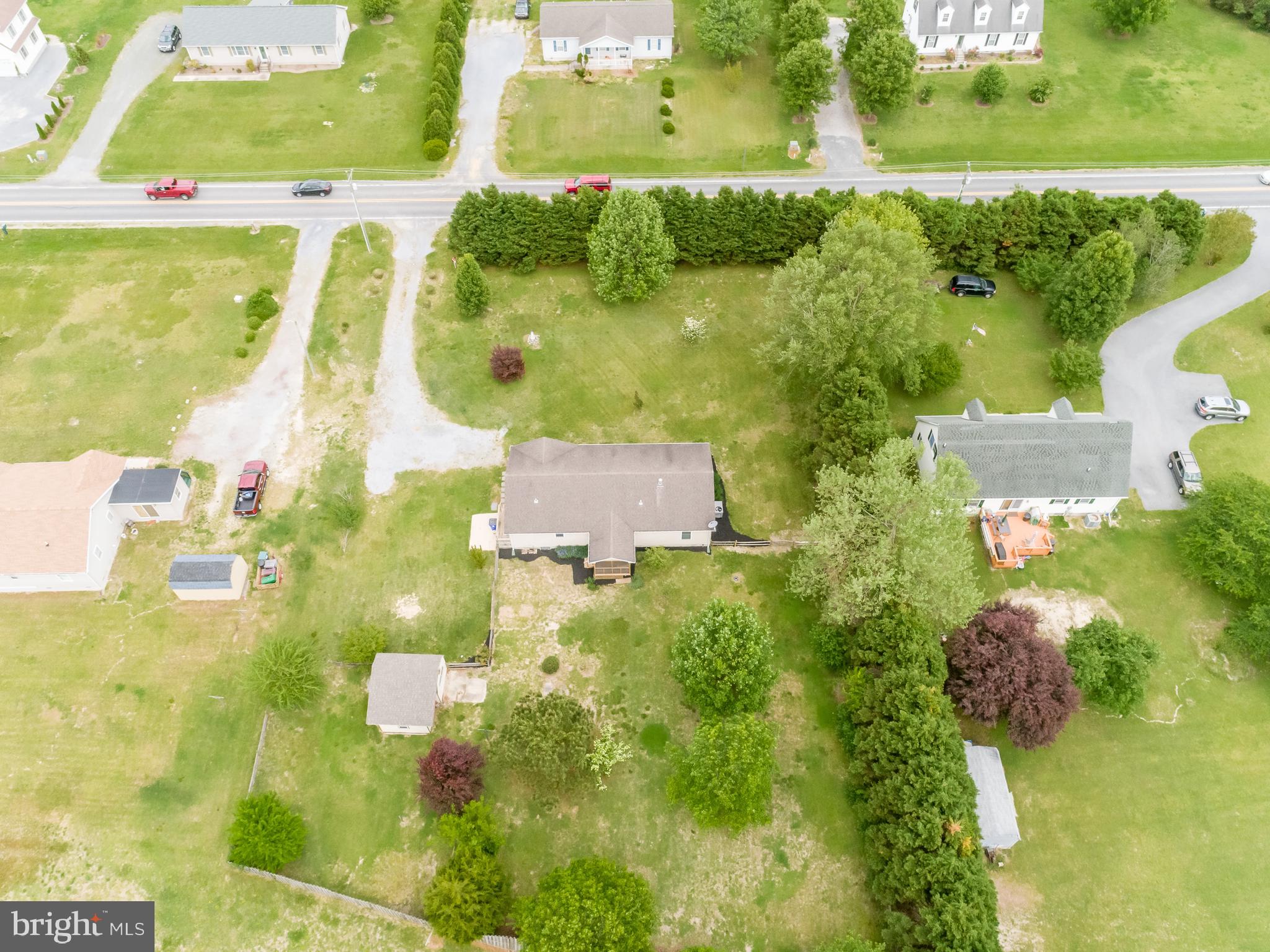 24174 Zoar Road Georgetown, DE 19947 - Photo 32 of 32 AERIAL OF PROPERTY FROM REAR
