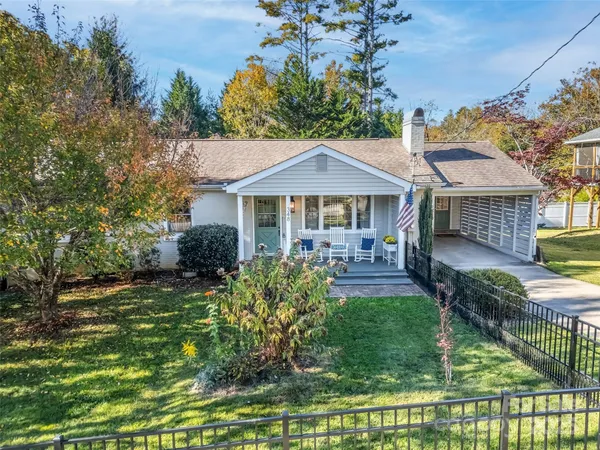 a house view with a garden space