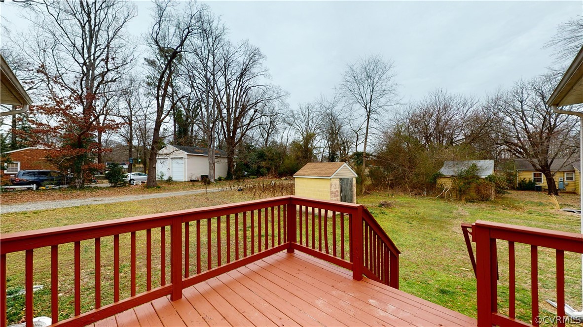 7411 Cumbermeade Road Richmond, VA 23237 - Photo 17 of 21 Backyard deck view of back yard