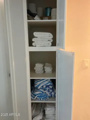 a room with a fireplace