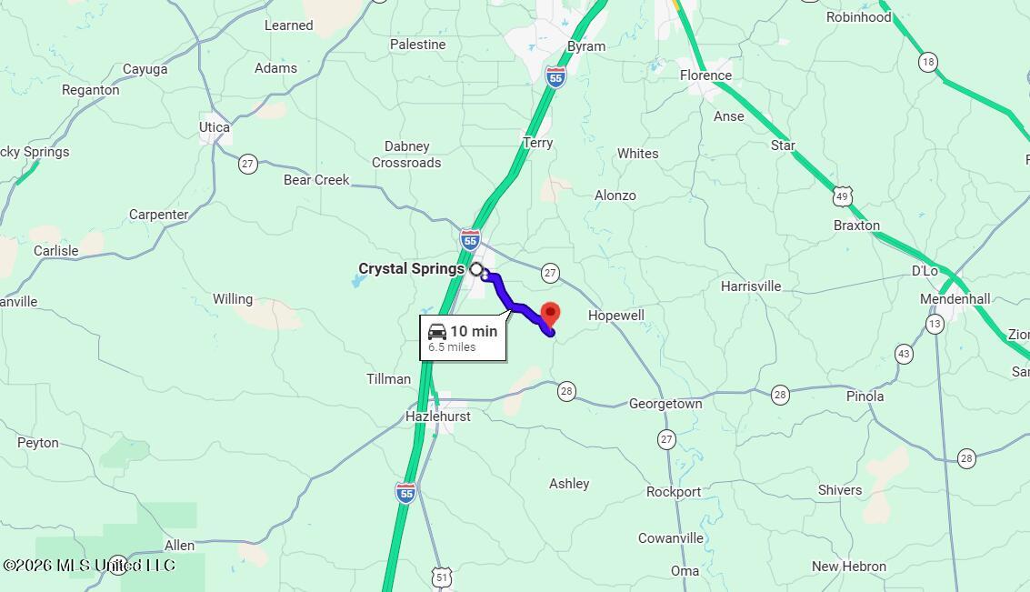 Harmony Road Crystal Springs, MS 39059 - Photo 40 of 43 directional