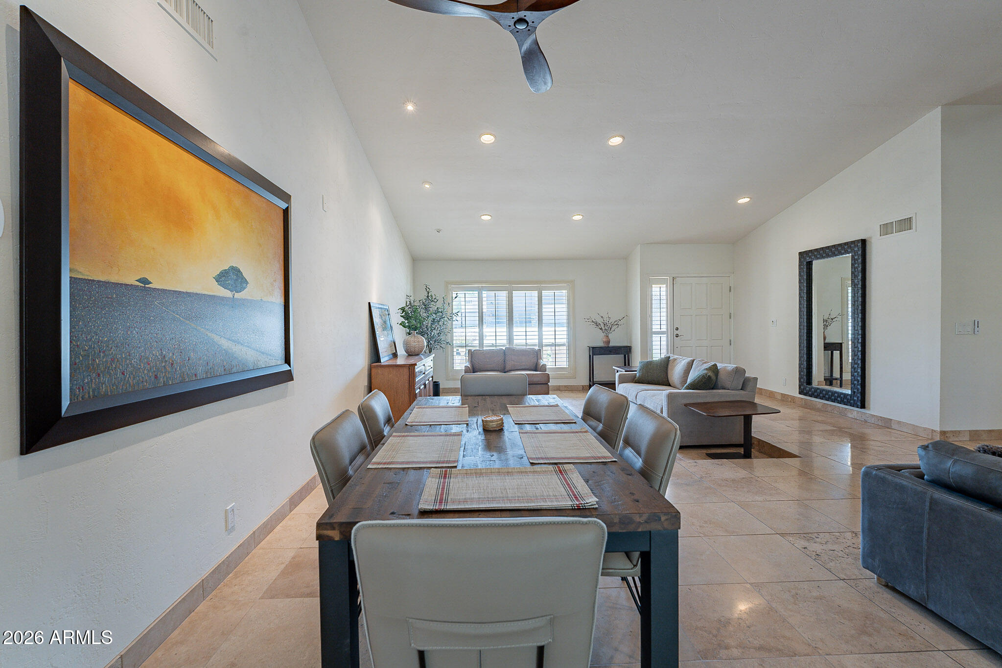 4226 East North Lane Phoenix, AZ 85028 - Photo 13 of 43 a living room with fireplace furniture and a flat screen tv