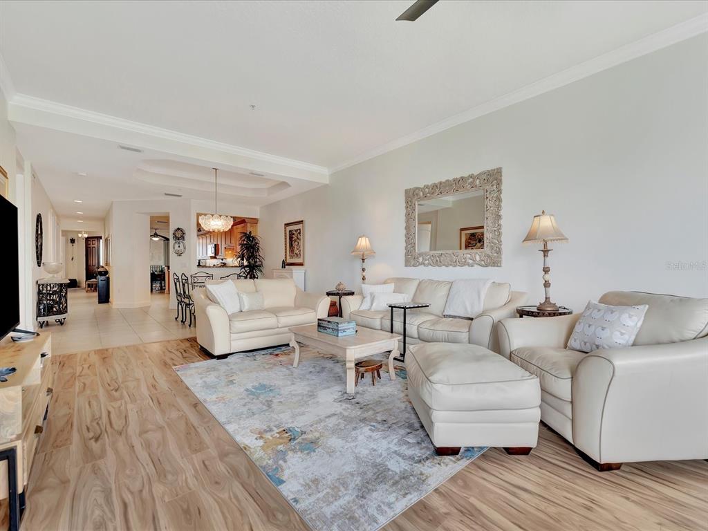 1022 Bellasol Way, Unit 5302 Apollo Beach, FL 33572 - Photo 15 of 43 a living room with furniture and a wooden floor