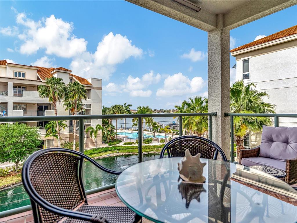 1022 Bellasol Way, Unit 5302 Apollo Beach, FL 33572 - Photo 18 of 43 a view of a balcony with furniture