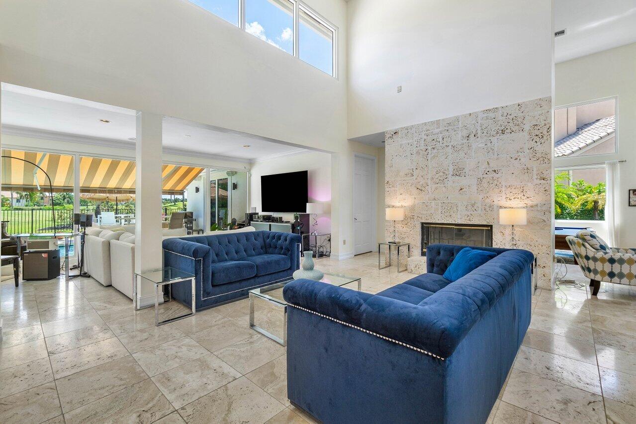 7939 Mandarin Drive Boca Raton, FL 33433 - Photo 19 of 51 living room & fireplace