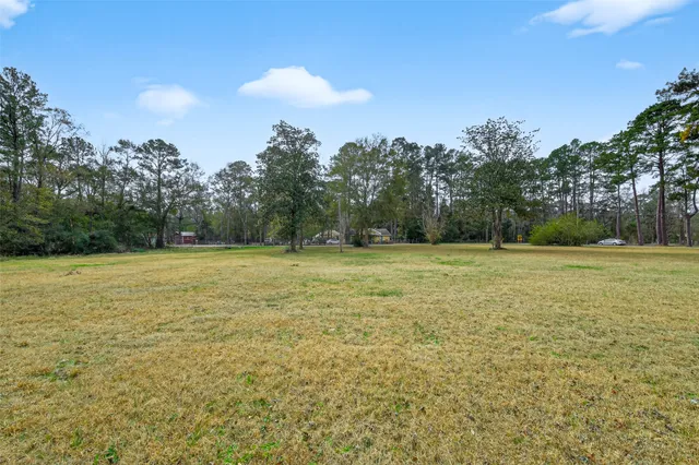 a view of a green yard