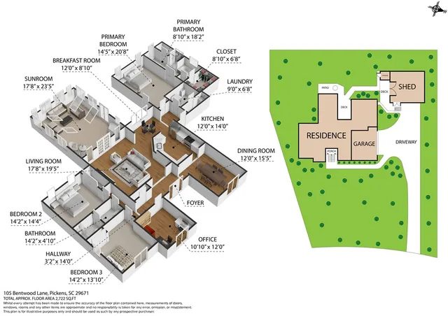 $600,000 | 105 Bentwood Lane, Pickens, SC 29671