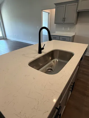 a close view of sink and tap