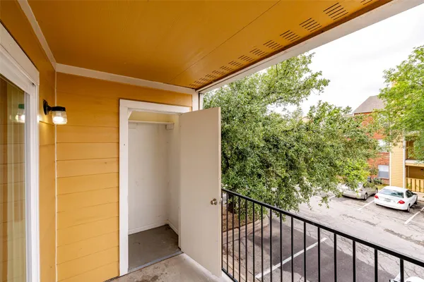 a view of a porch