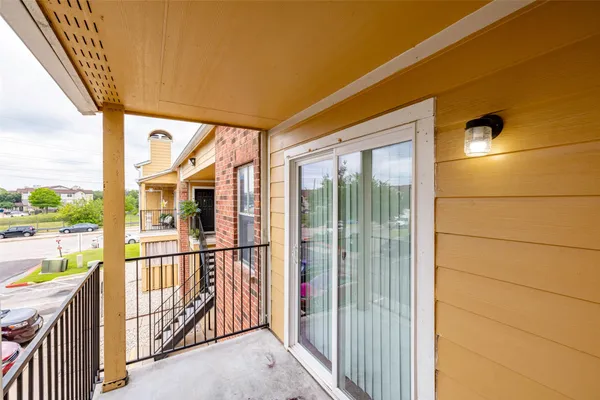 a view of a balcony