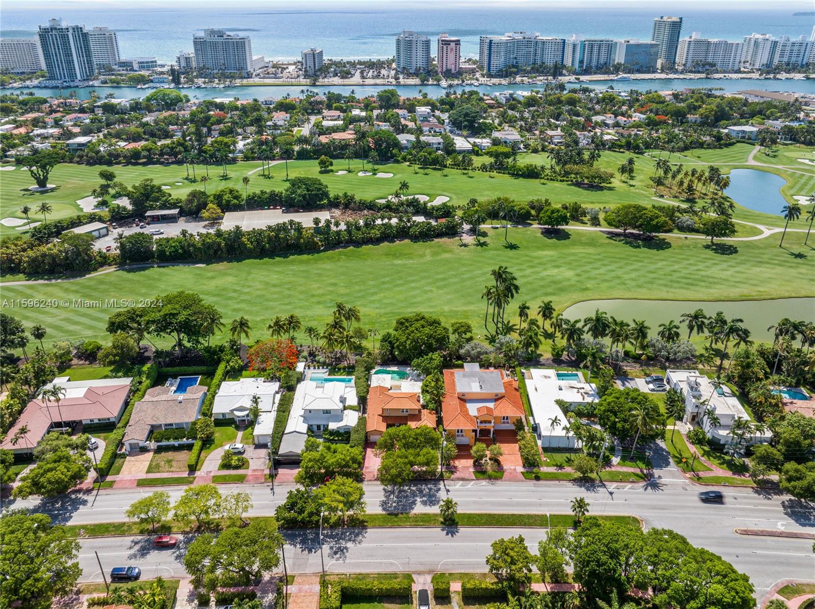5311 Alton Road Miami Beach, FL 33140 - Photo 1 of 51 an aerial view of residential houses with outdoor space and lake view