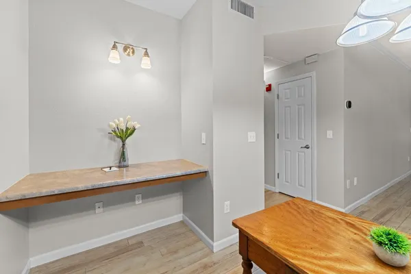 a room with table and chair