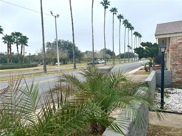 a view of an outdoor space with seating area