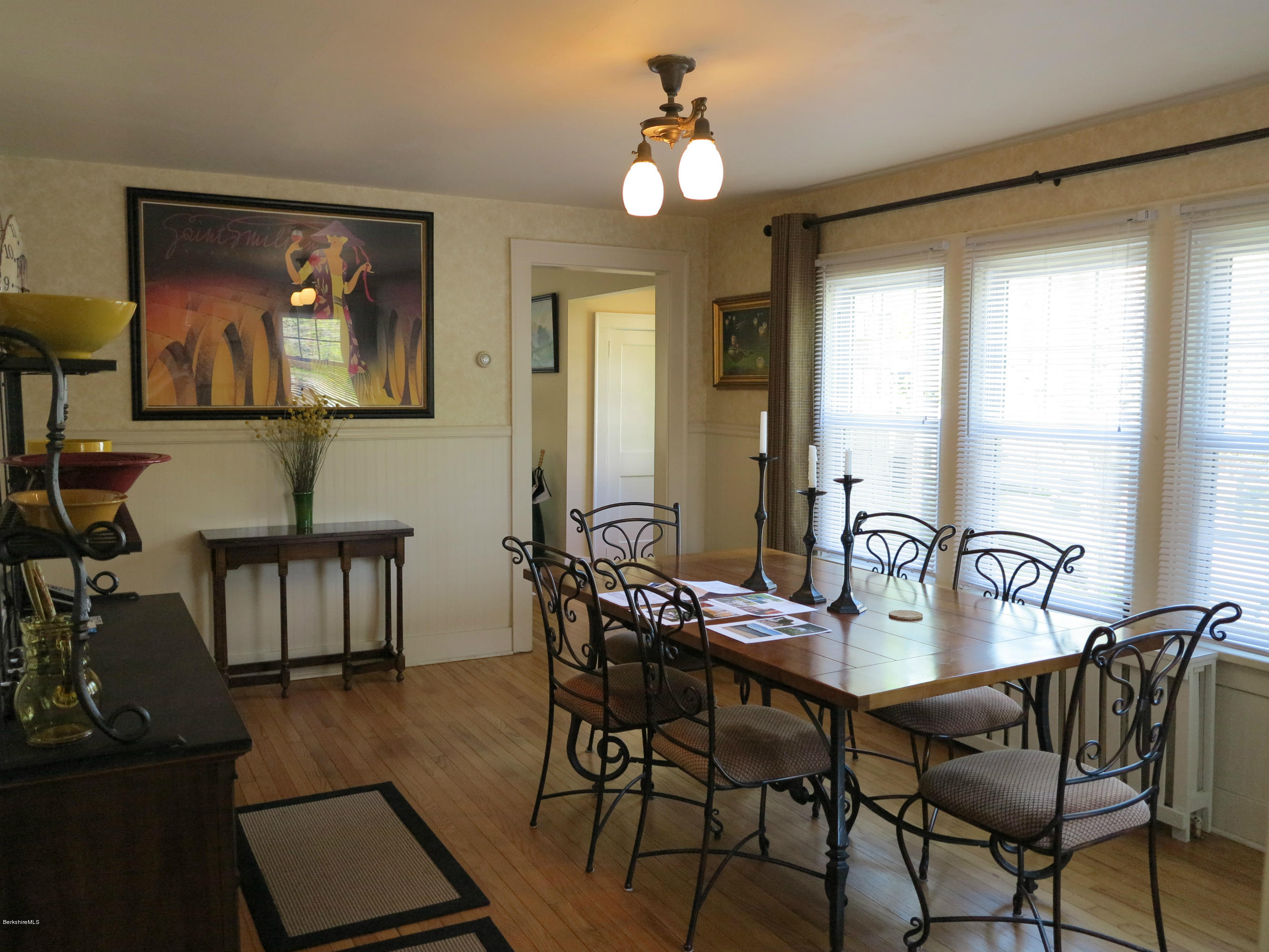 4 Tyringham Road Monterey, MA 01245 - Photo 5 of 26 a view of a dining room with furniture window and outside view