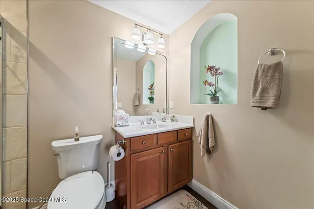 a aerial view of a house