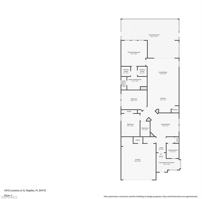 1412 Lucena Lane South Naples, FL 34113 - Photo 50 of 50 Floor Plan