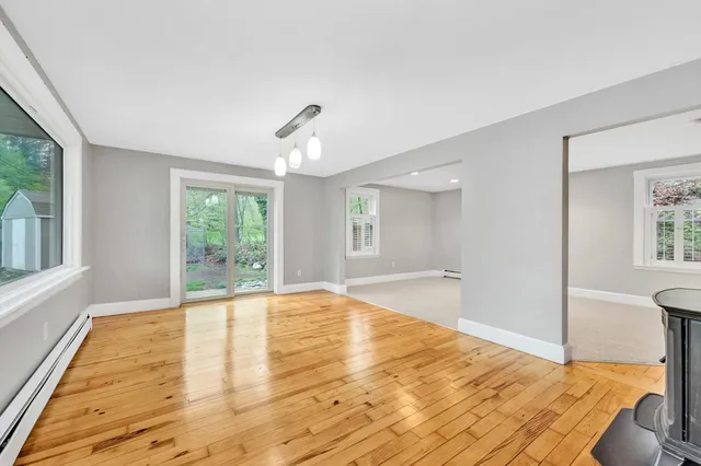 a view of an empty room and window