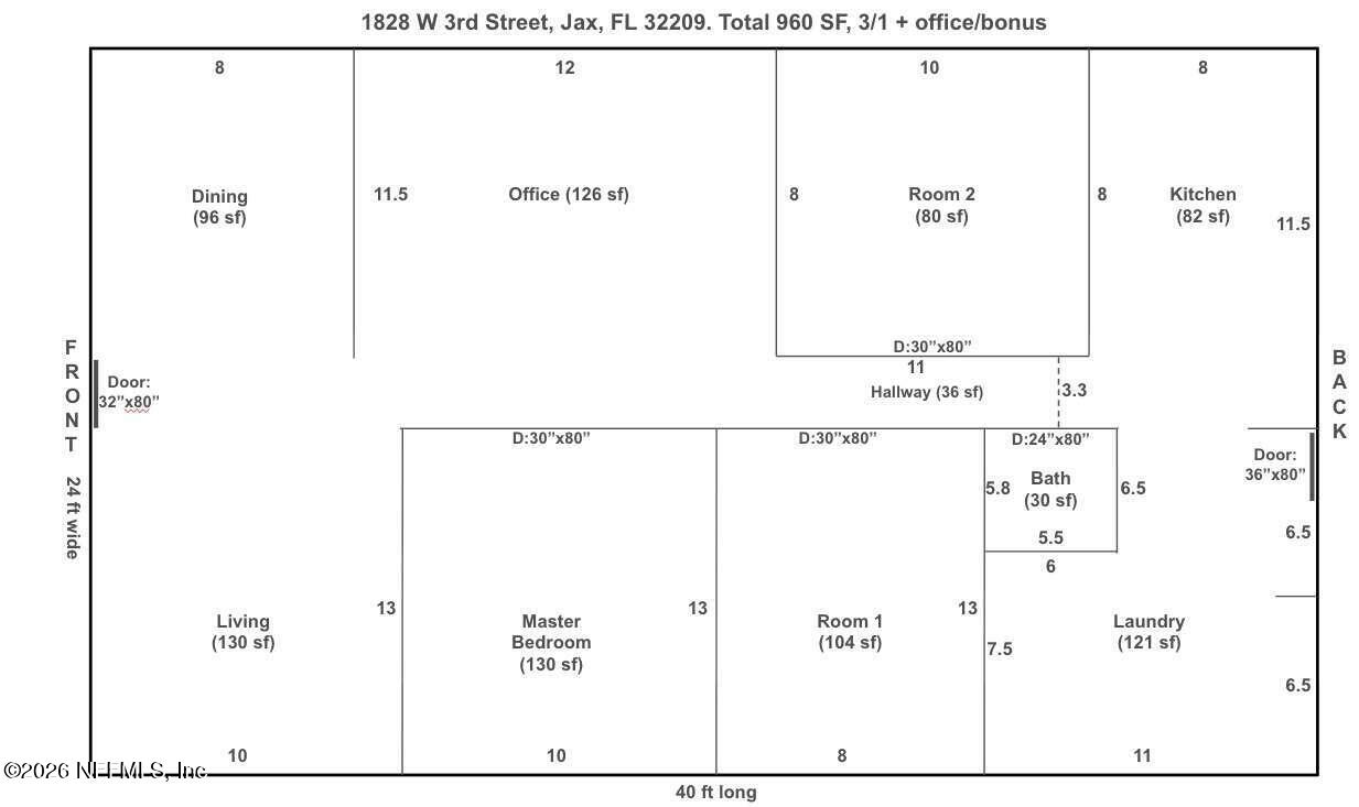 1828 West 3rd Street Jacksonville, FL 32209 - Photo 2 of 14 a picture of a bathroom with a white wall