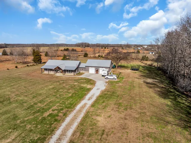 a view of a swimming pool with an ocean view