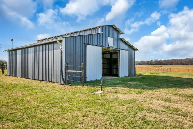 a view of a swimming pool with an ocean view