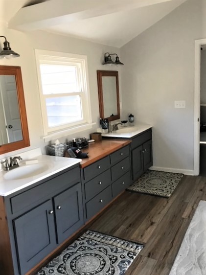 7403 Plunders Creek Road Dickson, TN 37055 - Photo 22 of 45 a bathroom with a sink vanity granite and a mirror