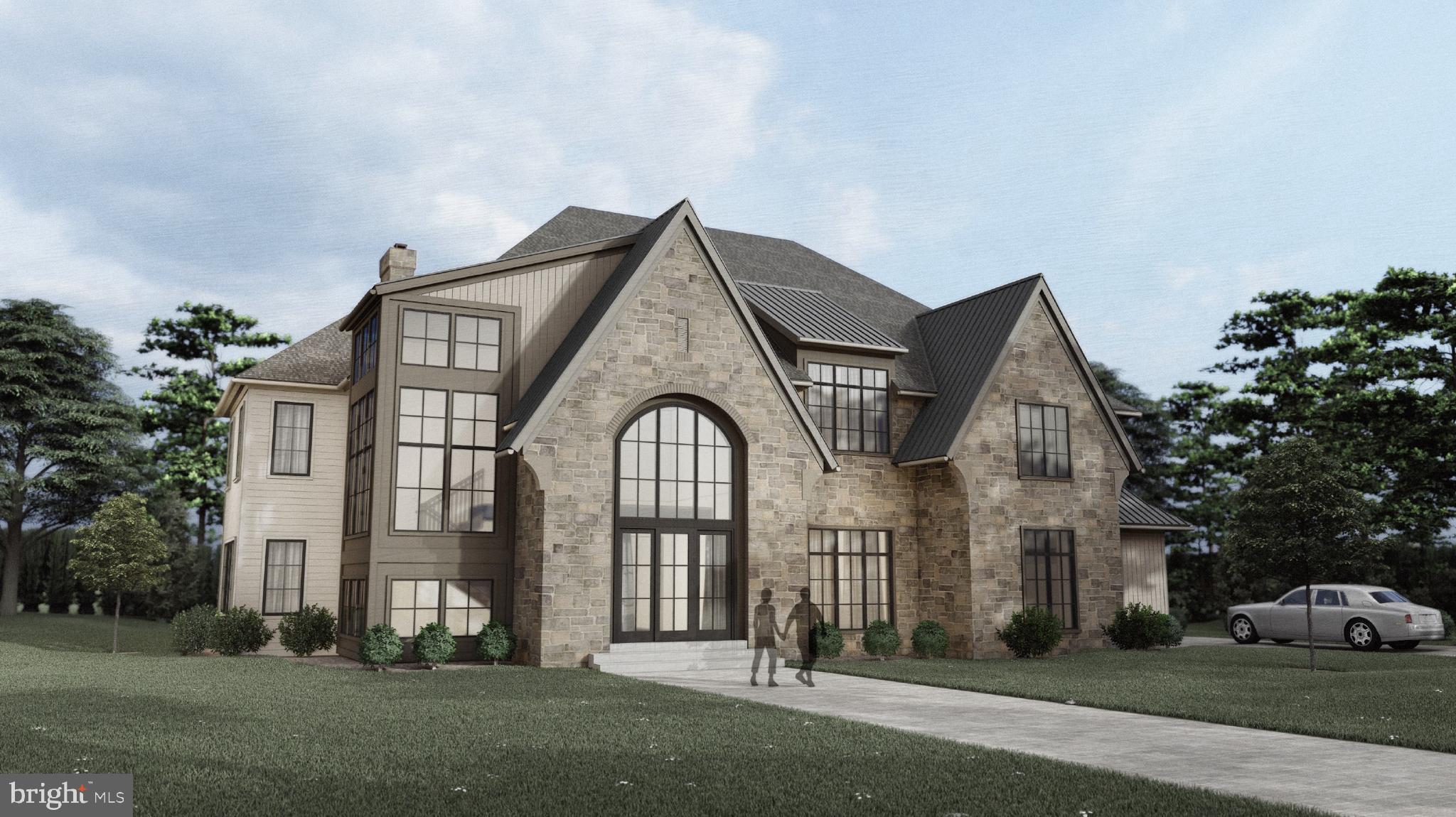 200 South Ithan Avenue Villanova, PA 19085 - Photo 2 of 4 a view of a brick house with many windows and a yard