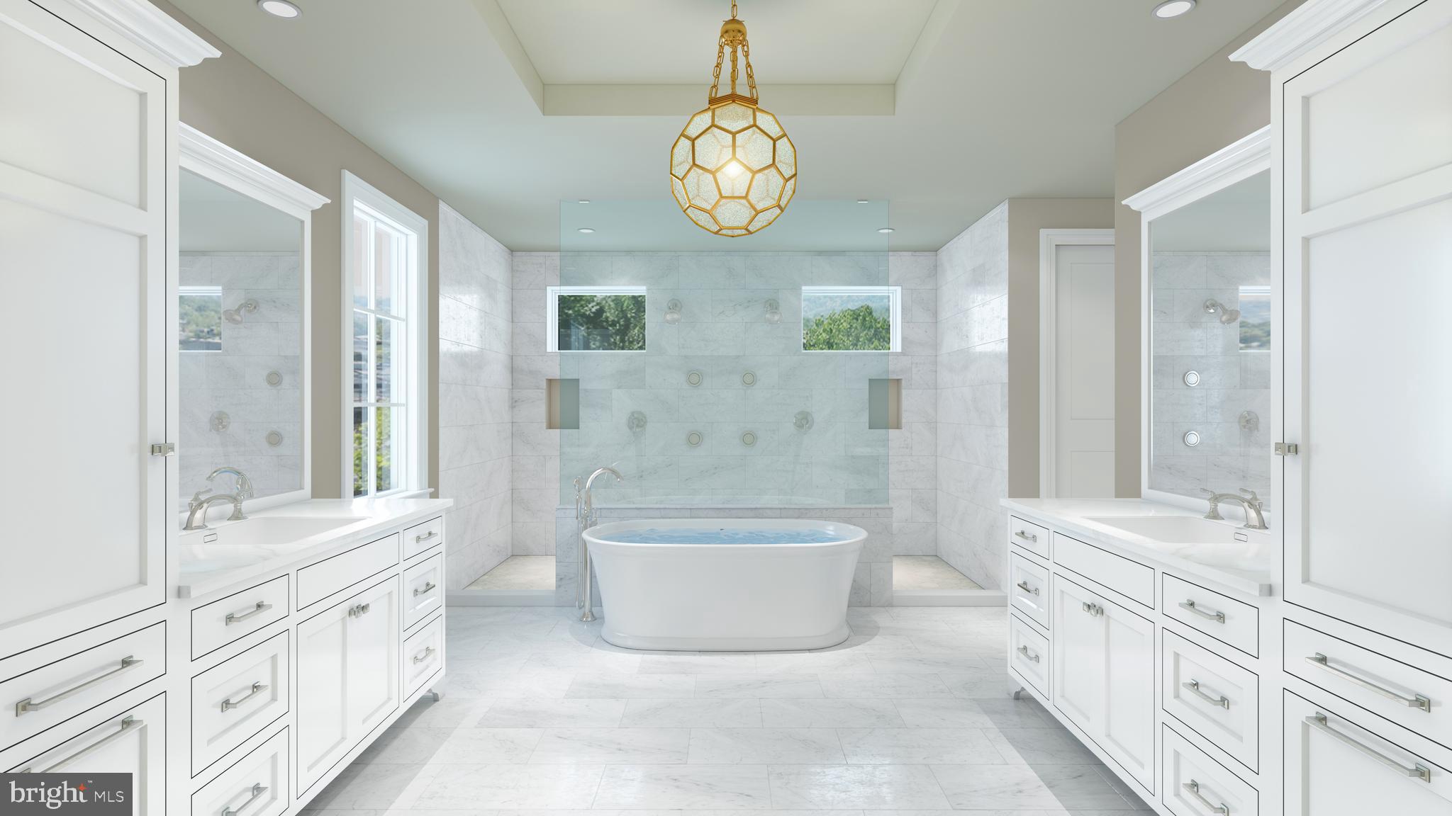 200 South Ithan Avenue Villanova, PA 19085 - Photo 4 of 4 a spacious bathroom with double vanity a bathtub and a shower