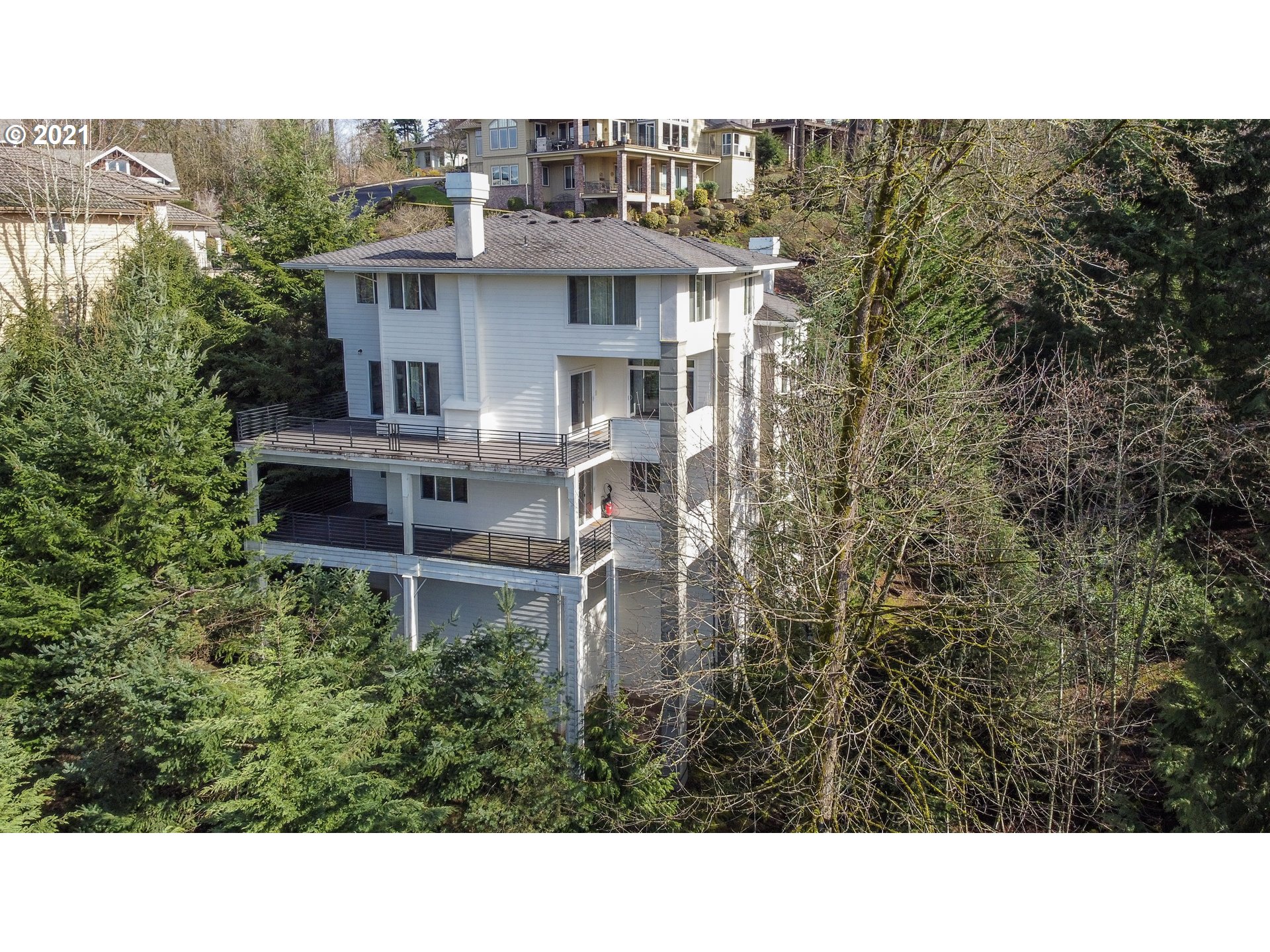 10301 Southeast Crescent Ridge Loop Happy Valley, OR 97086 - Photo 30 of 32 a black and white photo of a house