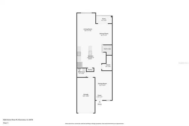 $1,950 | 9225 Stone River Place, Riverview, FL 33578