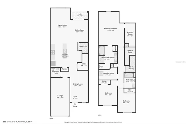 $1,950 | 9225 Stone River Place, Riverview, FL 33578
