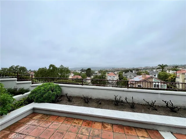 a view of city from a balcony