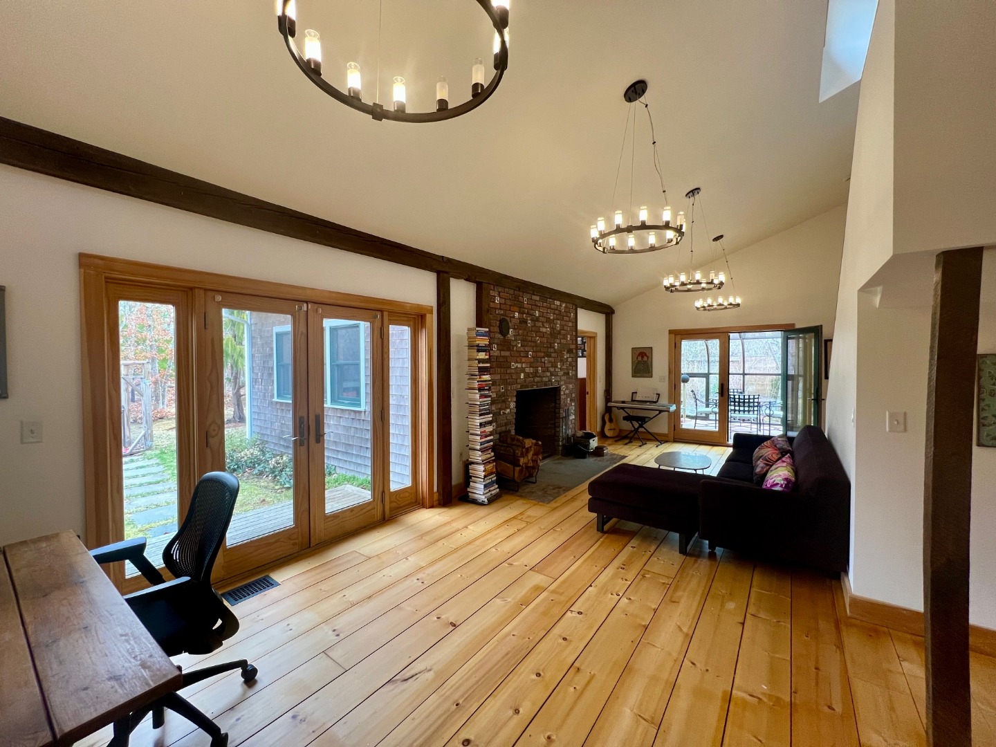 50 Bradley Martin Road West Tisbury, MA 02568 - Photo 12 of 37 a living room with furniture and a large window