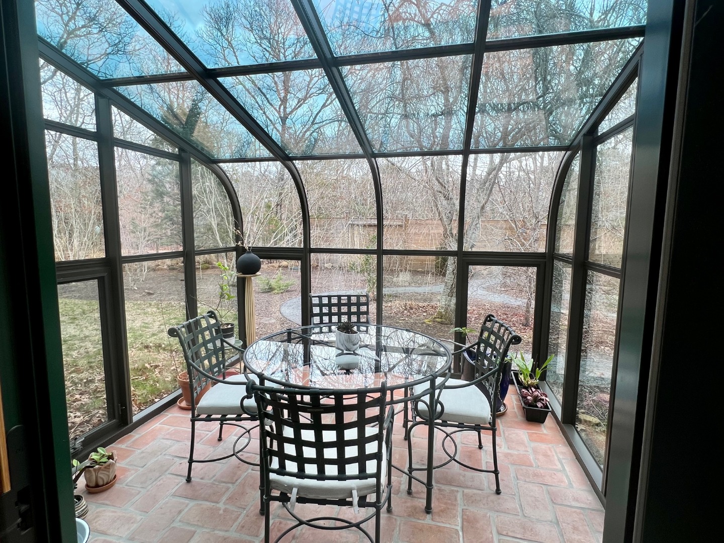 50 Bradley Martin Road West Tisbury, MA 02568 - Photo 10 of 37 a outdoor dining space with furniture and garden view