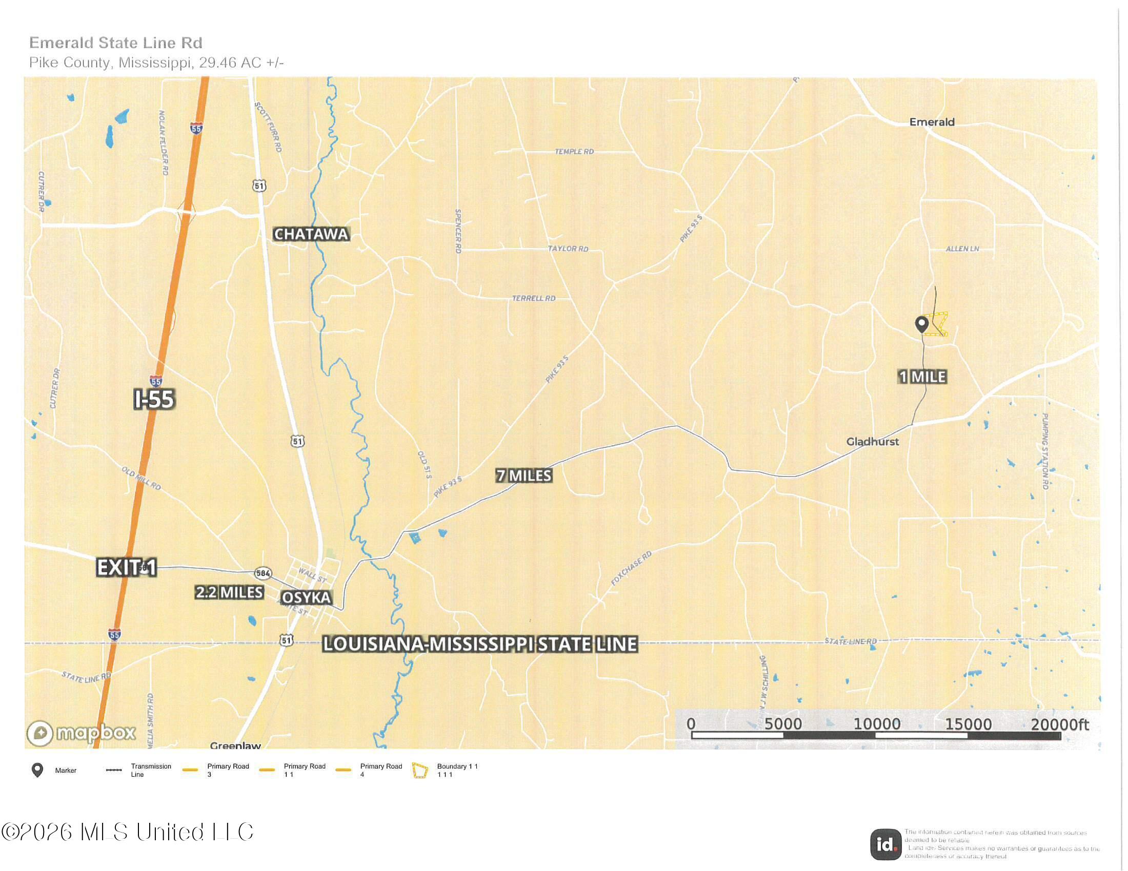 0 Emerald State Line Road Magnolia, MS 39652 - Photo 12 of 14 Street map