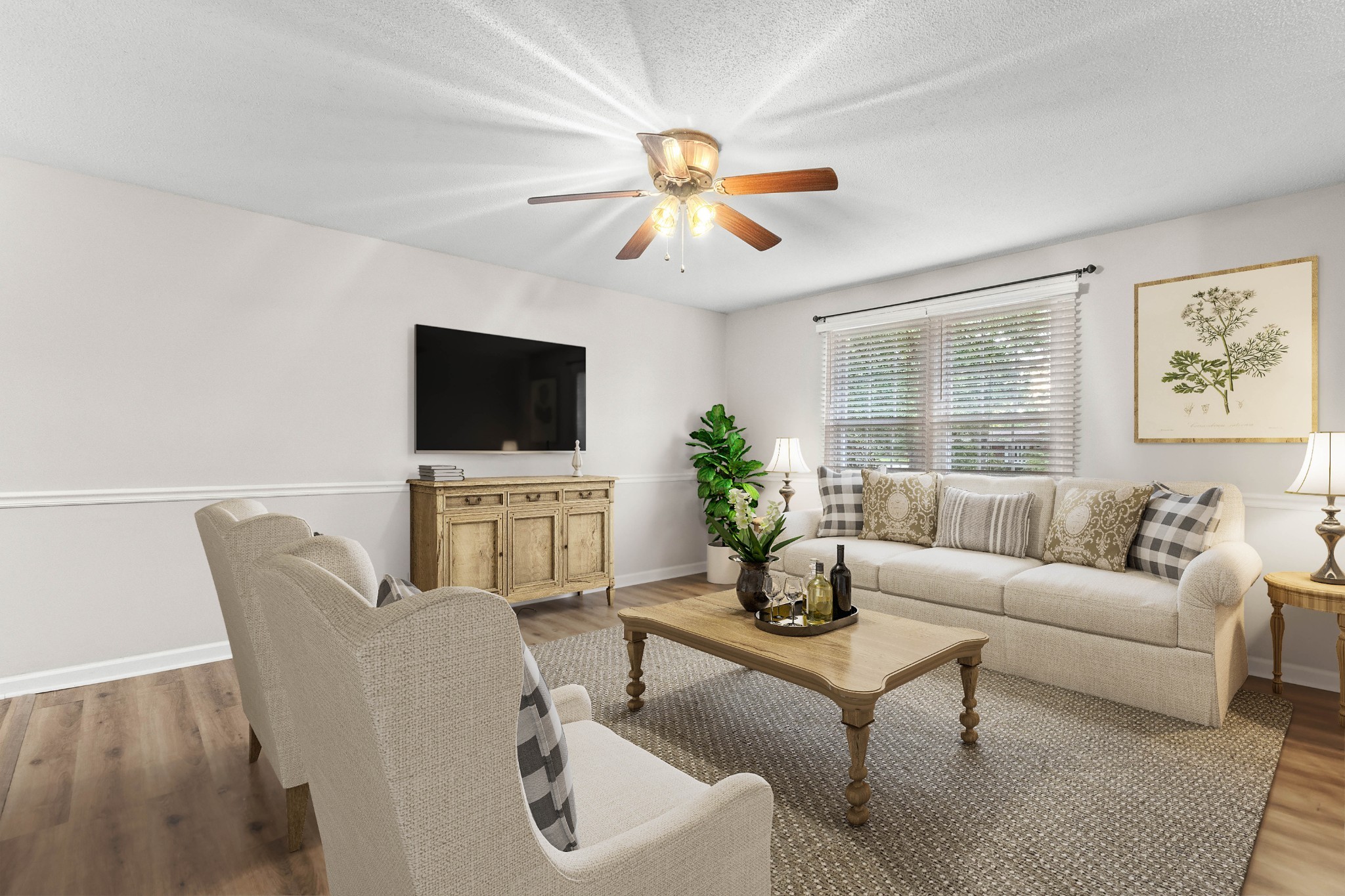 511 Sango Road Clarksville, TN 37043 - Photo 7 of 22 a living room with furniture a flat screen tv and a window