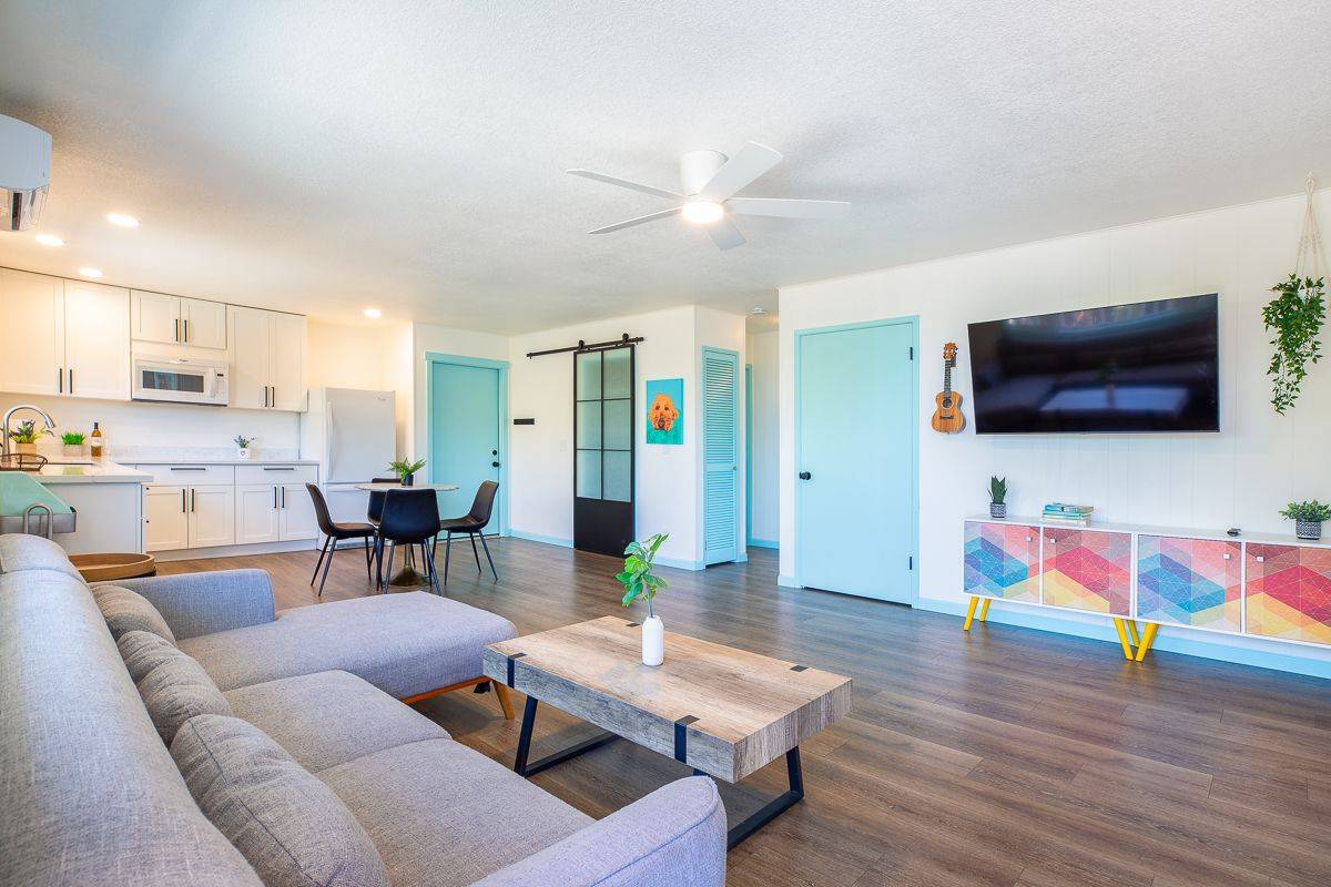 68-1788 Auhili Loop Waikoloa, HI 96738 - Photo 10 of 29 a living room with furniture and a flat screen tv