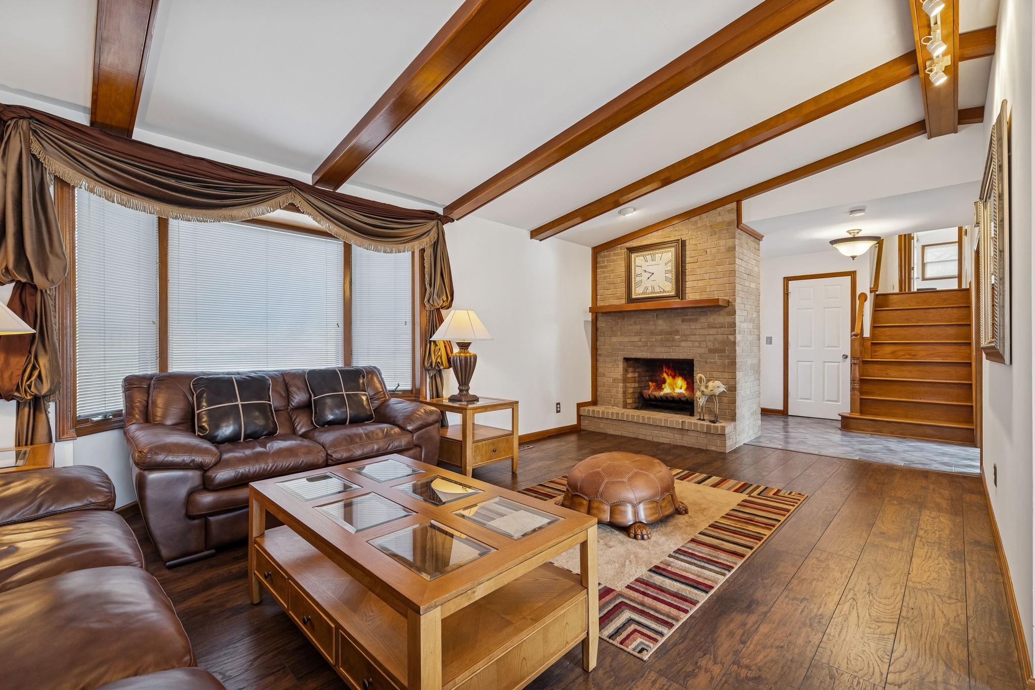 1795 Needmore Road Old Hickory, TN 37138 - Photo 15 of 56 a living room with furniture and a fireplace