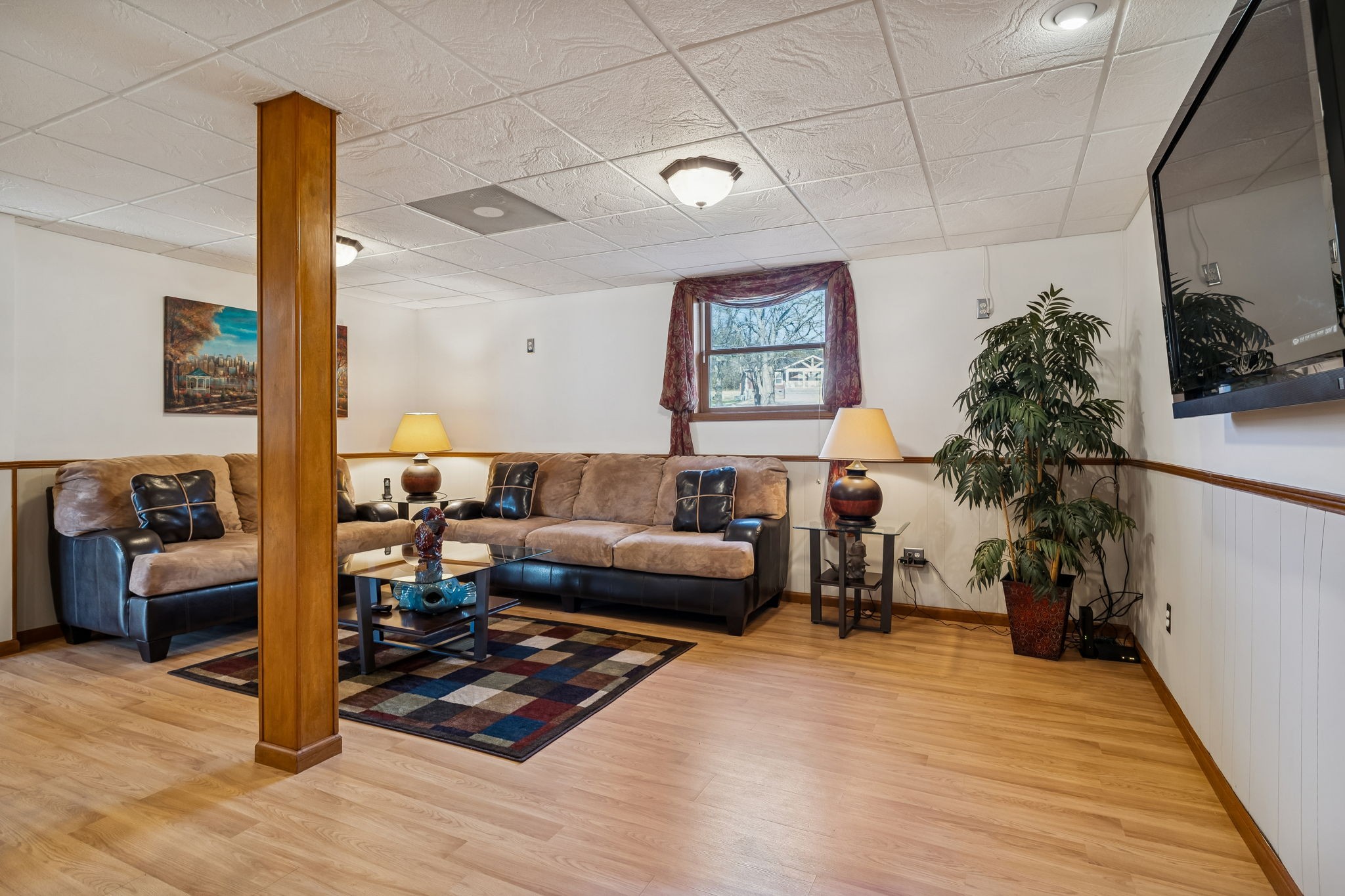 1795 Needmore Road Old Hickory, TN 37138 - Photo 35 of 56 a living room with furniture and a flat screen tv