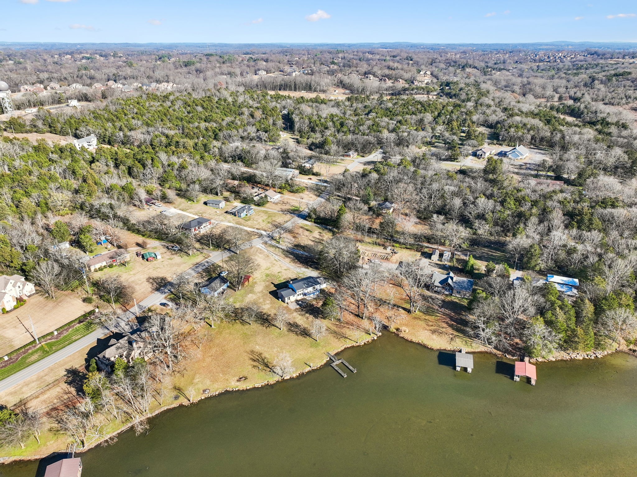 1795 Needmore Road Old Hickory, TN 37138 - Photo 52 of 56 an aerial view of residential houses with outdoor space and trees