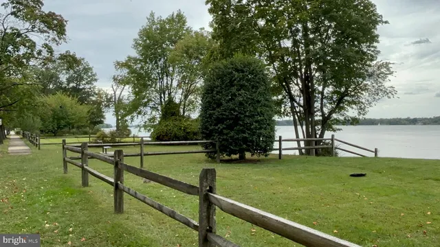 a view of a bench in the garden