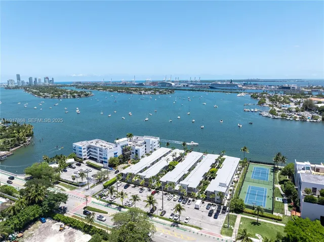 an aerial view of a house with floor to dining space